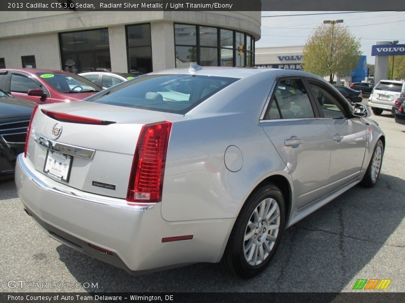 Radiant Silver Metallic / Light Titanium/Ebony 2013 Cadillac CTS 3.0 Sedan