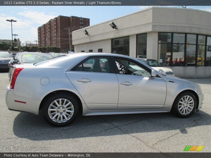 Radiant Silver Metallic / Light Titanium/Ebony 2013 Cadillac CTS 3.0 Sedan