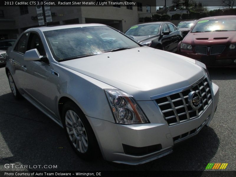 Radiant Silver Metallic / Light Titanium/Ebony 2013 Cadillac CTS 3.0 Sedan