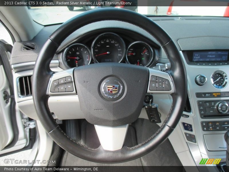 Radiant Silver Metallic / Light Titanium/Ebony 2013 Cadillac CTS 3.0 Sedan
