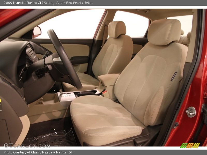 Apple Red Pearl / Beige 2009 Hyundai Elantra GLS Sedan