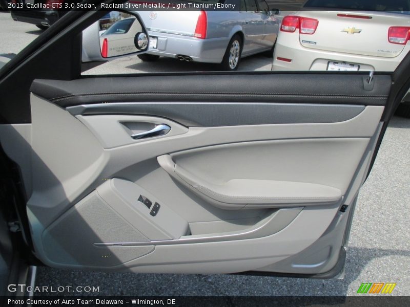 Radiant Silver Metallic / Light Titanium/Ebony 2013 Cadillac CTS 3.0 Sedan