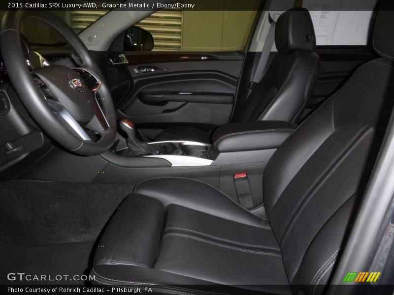 Graphite Metallic / Ebony/Ebony 2015 Cadillac SRX Luxury AWD