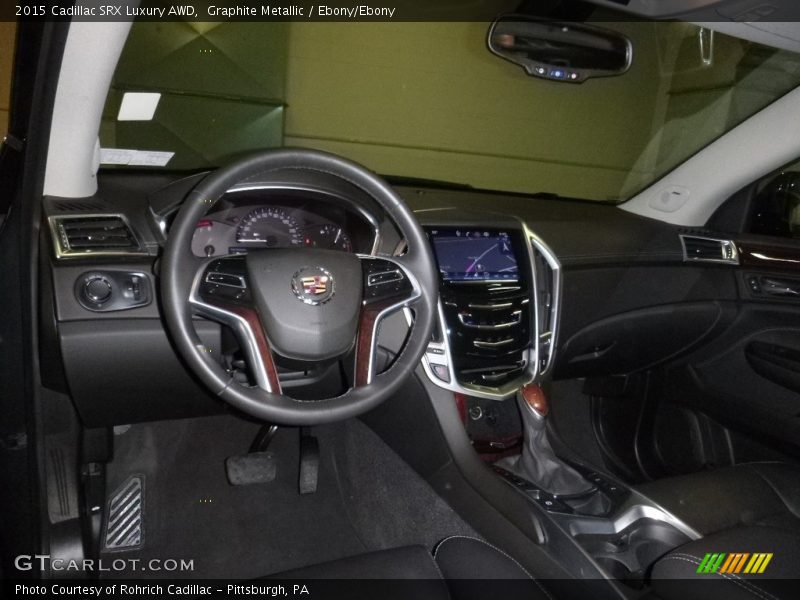 Graphite Metallic / Ebony/Ebony 2015 Cadillac SRX Luxury AWD