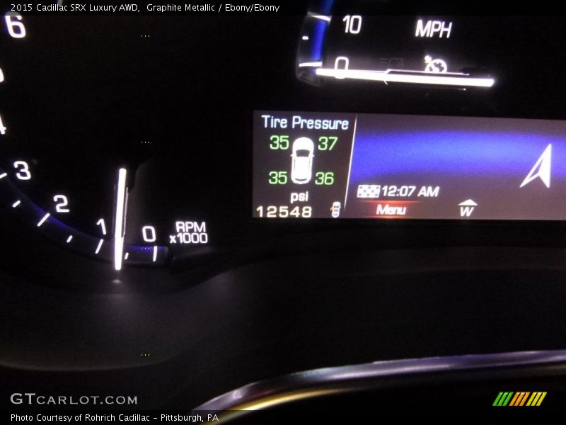 Graphite Metallic / Ebony/Ebony 2015 Cadillac SRX Luxury AWD