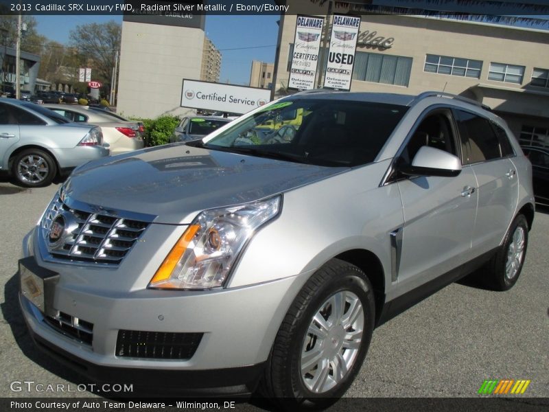 Radiant Silver Metallic / Ebony/Ebony 2013 Cadillac SRX Luxury FWD