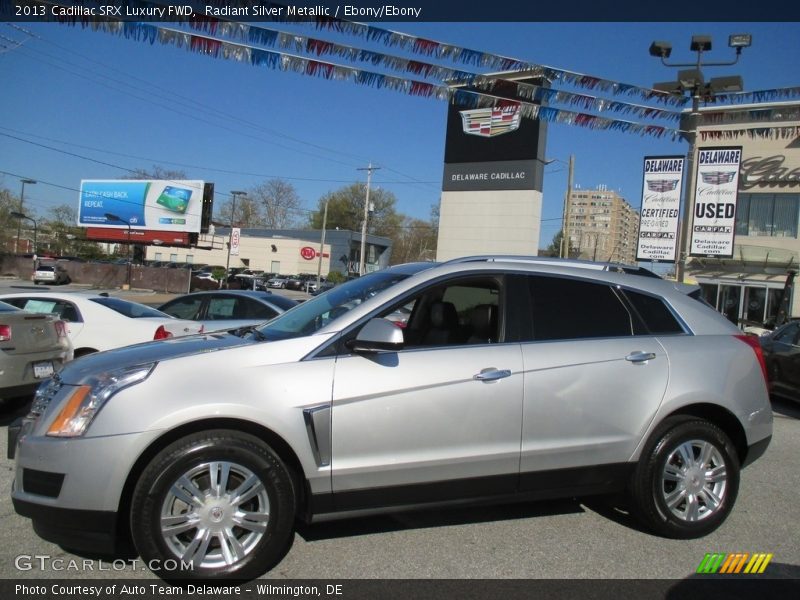 Radiant Silver Metallic / Ebony/Ebony 2013 Cadillac SRX Luxury FWD