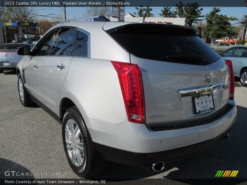 Radiant Silver Metallic / Ebony/Ebony 2013 Cadillac SRX Luxury FWD