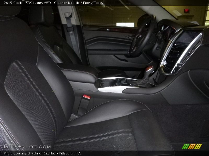 Graphite Metallic / Ebony/Ebony 2015 Cadillac SRX Luxury AWD