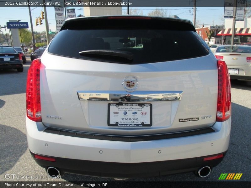 Radiant Silver Metallic / Ebony/Ebony 2013 Cadillac SRX Luxury FWD