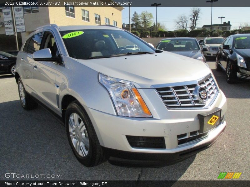 Radiant Silver Metallic / Ebony/Ebony 2013 Cadillac SRX Luxury FWD