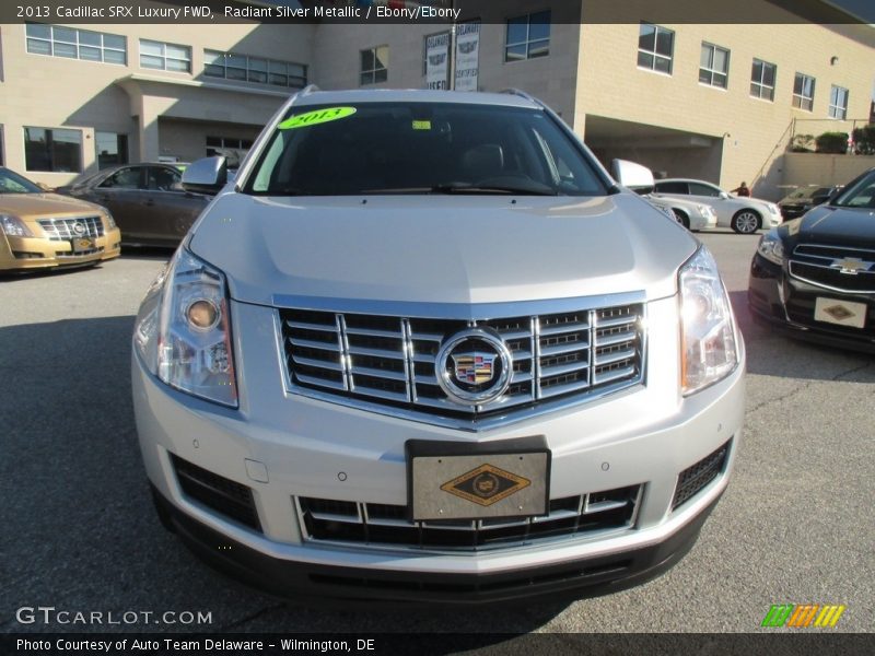 Radiant Silver Metallic / Ebony/Ebony 2013 Cadillac SRX Luxury FWD