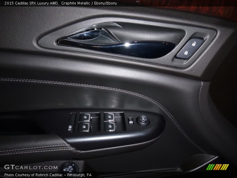 Graphite Metallic / Ebony/Ebony 2015 Cadillac SRX Luxury AWD