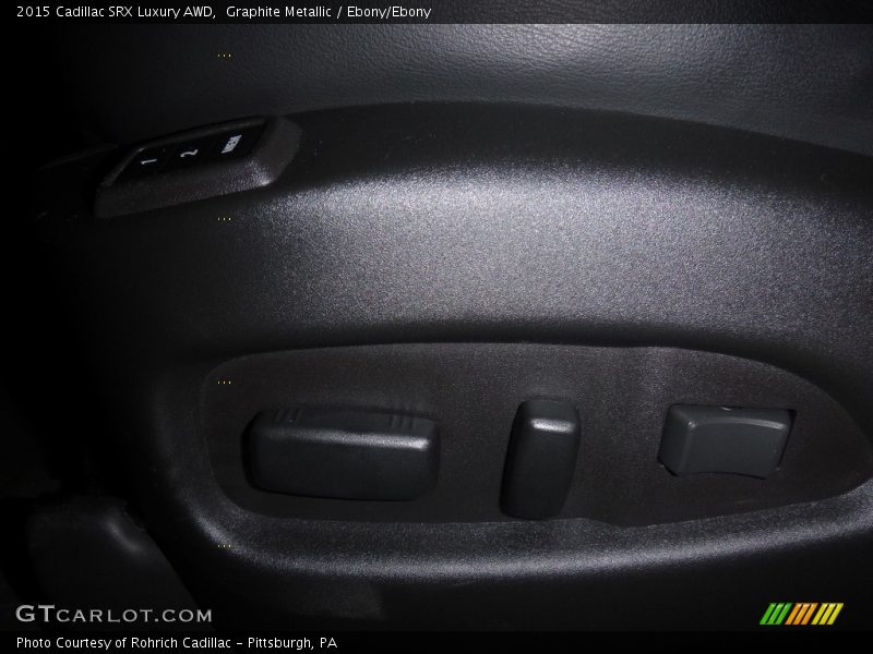 Graphite Metallic / Ebony/Ebony 2015 Cadillac SRX Luxury AWD