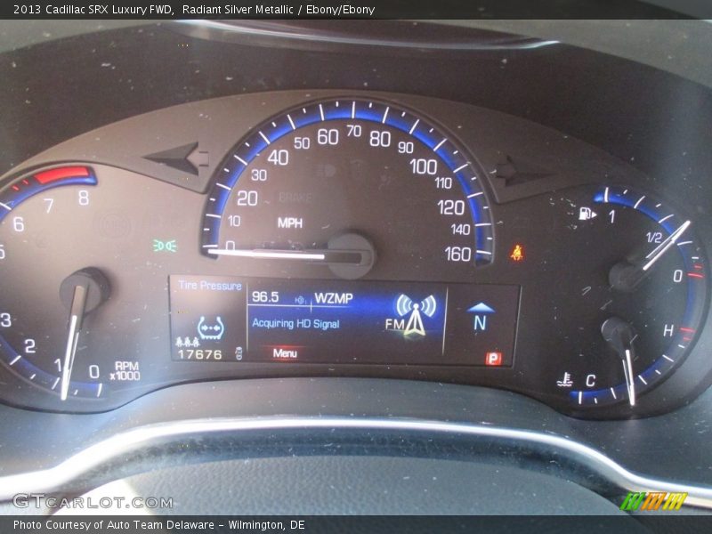 Radiant Silver Metallic / Ebony/Ebony 2013 Cadillac SRX Luxury FWD