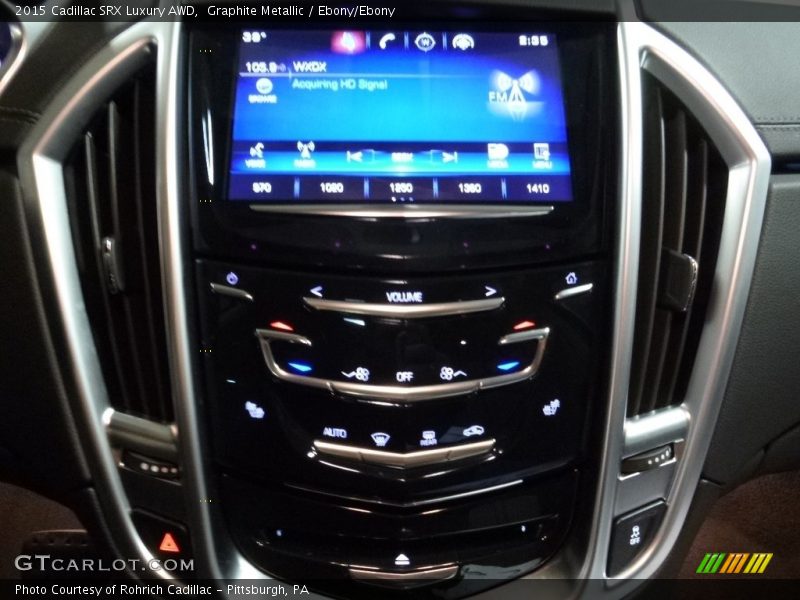 Graphite Metallic / Ebony/Ebony 2015 Cadillac SRX Luxury AWD