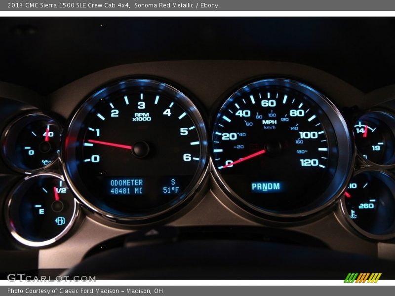 Sonoma Red Metallic / Ebony 2013 GMC Sierra 1500 SLE Crew Cab 4x4