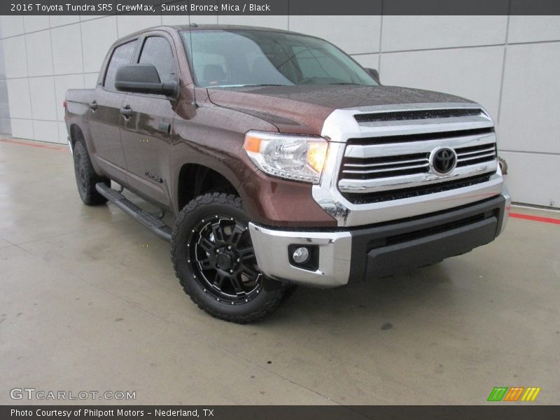Sunset Bronze Mica / Black 2016 Toyota Tundra SR5 CrewMax
