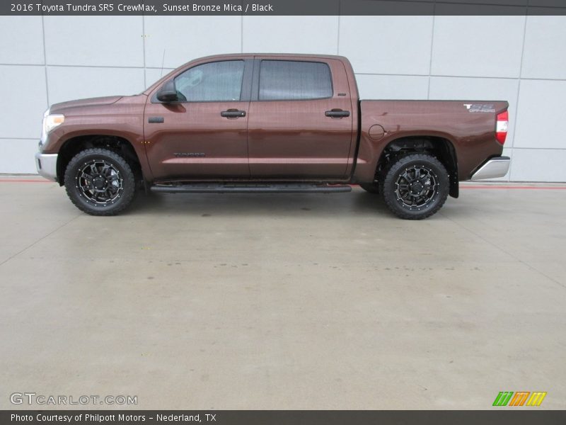 Sunset Bronze Mica / Black 2016 Toyota Tundra SR5 CrewMax
