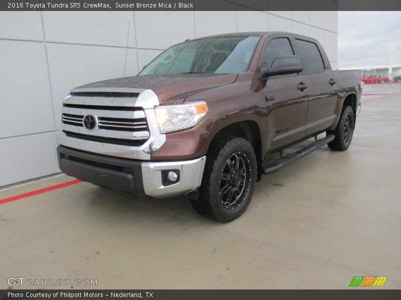 Sunset Bronze Mica / Black 2016 Toyota Tundra SR5 CrewMax