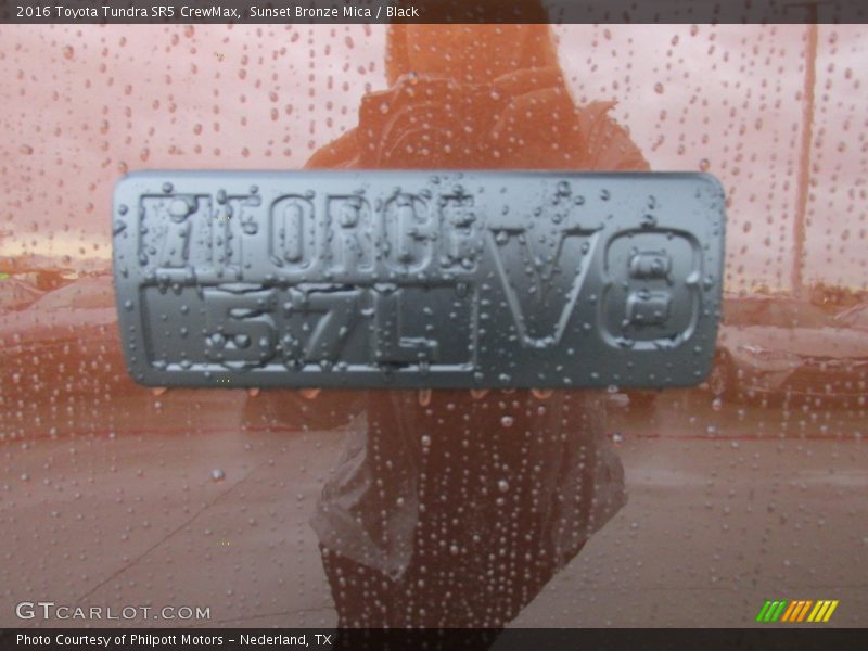Sunset Bronze Mica / Black 2016 Toyota Tundra SR5 CrewMax