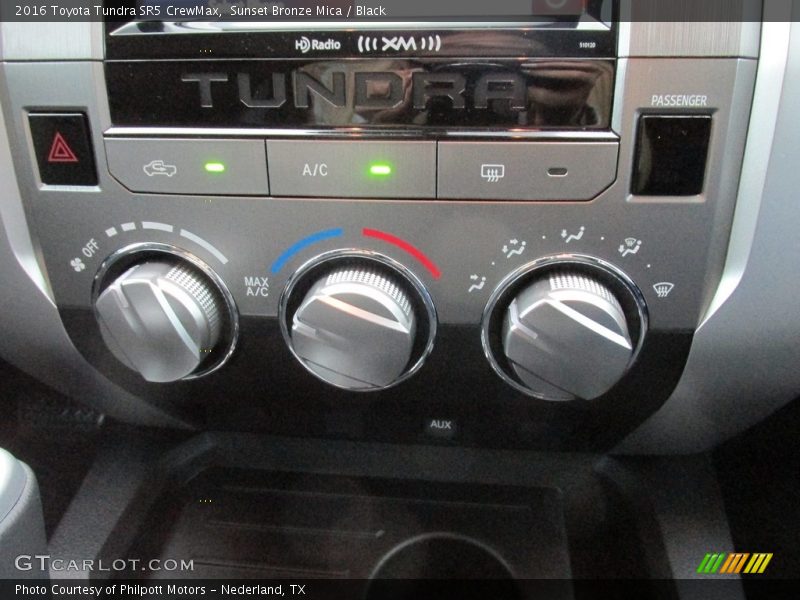 Sunset Bronze Mica / Black 2016 Toyota Tundra SR5 CrewMax