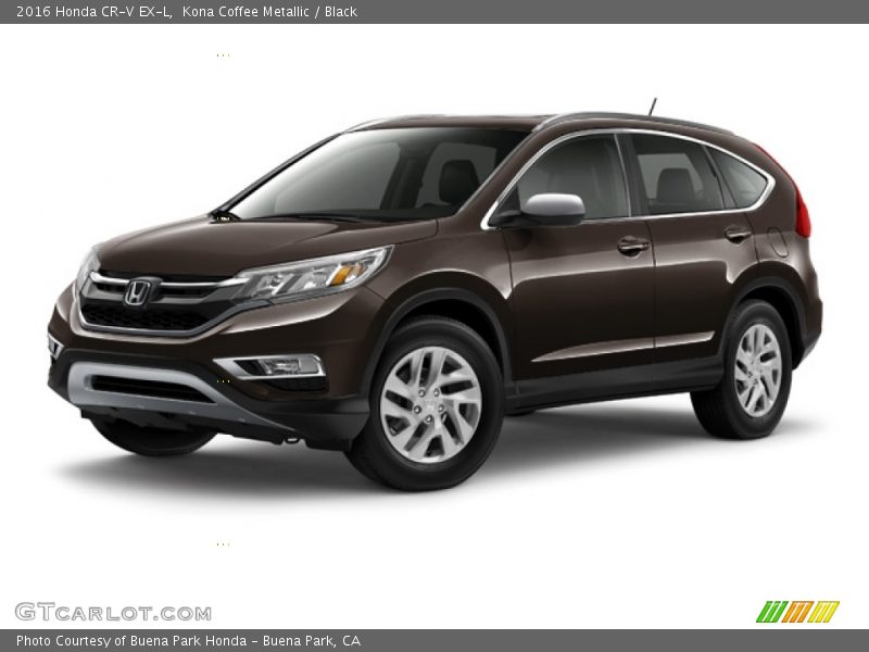 Kona Coffee Metallic / Black 2016 Honda CR-V EX-L