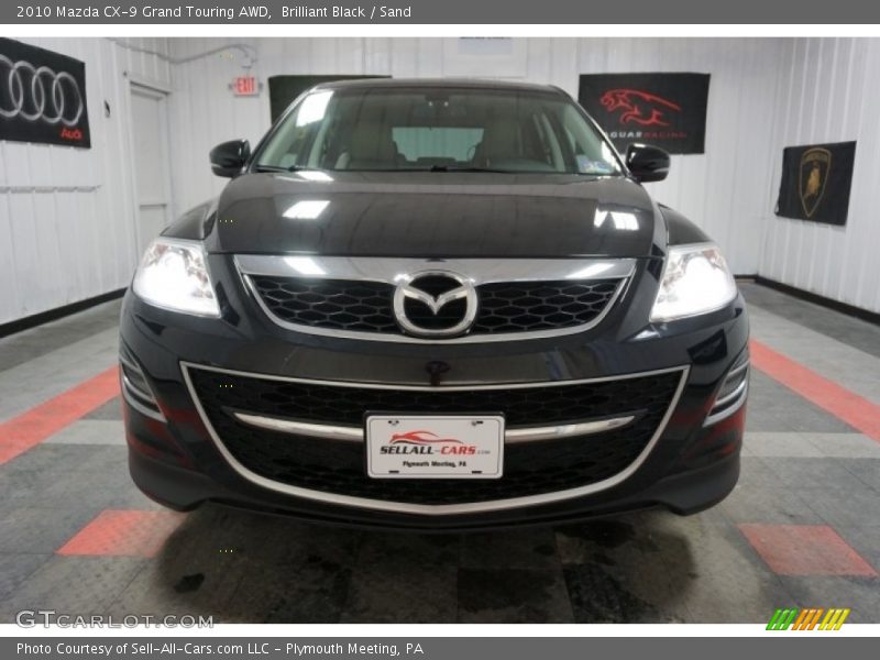 Brilliant Black / Sand 2010 Mazda CX-9 Grand Touring AWD