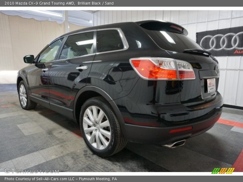 Brilliant Black / Sand 2010 Mazda CX-9 Grand Touring AWD