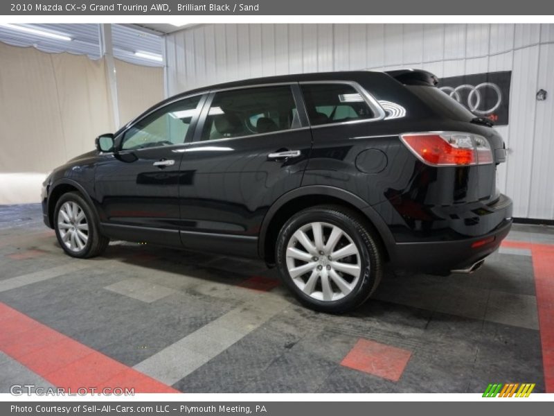 Brilliant Black / Sand 2010 Mazda CX-9 Grand Touring AWD