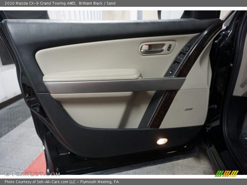 Brilliant Black / Sand 2010 Mazda CX-9 Grand Touring AWD