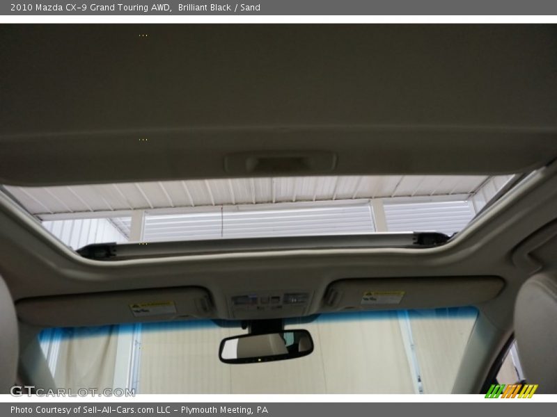 Brilliant Black / Sand 2010 Mazda CX-9 Grand Touring AWD
