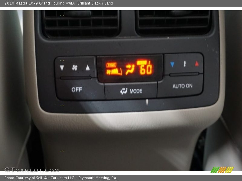Brilliant Black / Sand 2010 Mazda CX-9 Grand Touring AWD