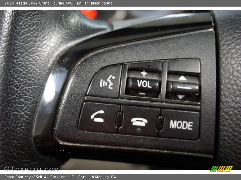 Brilliant Black / Sand 2010 Mazda CX-9 Grand Touring AWD