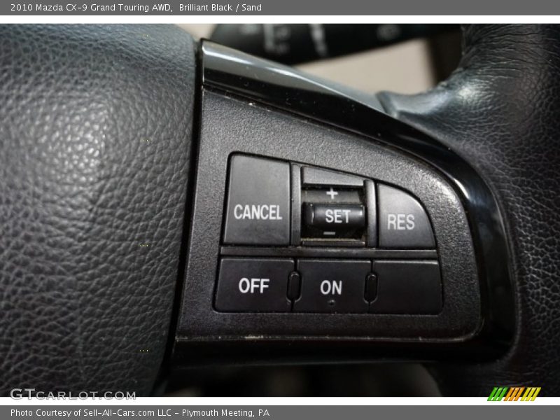 Brilliant Black / Sand 2010 Mazda CX-9 Grand Touring AWD