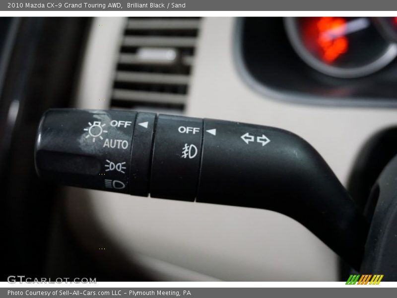 Brilliant Black / Sand 2010 Mazda CX-9 Grand Touring AWD