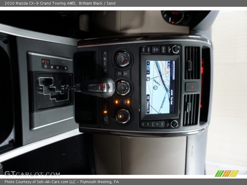 Brilliant Black / Sand 2010 Mazda CX-9 Grand Touring AWD