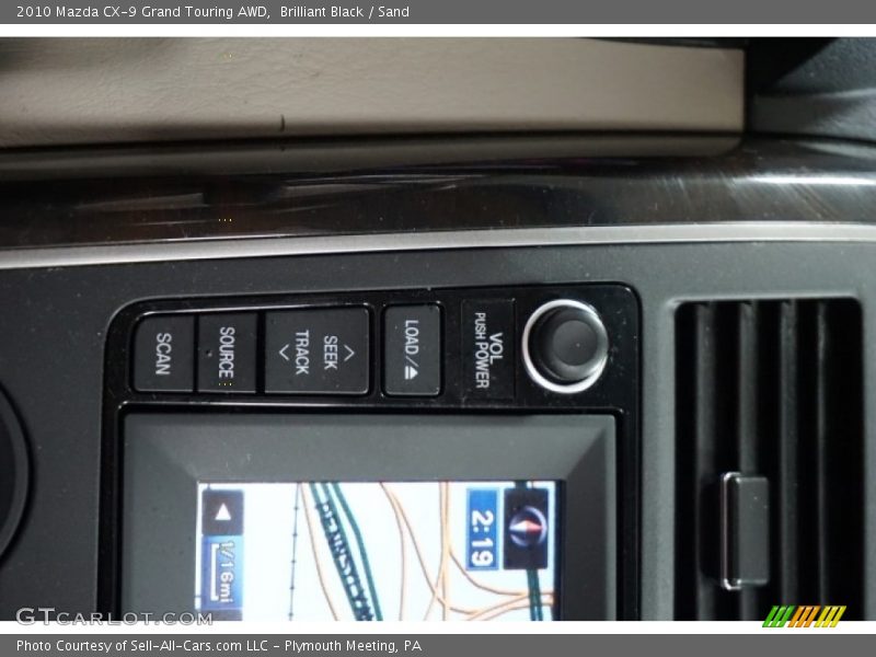 Brilliant Black / Sand 2010 Mazda CX-9 Grand Touring AWD