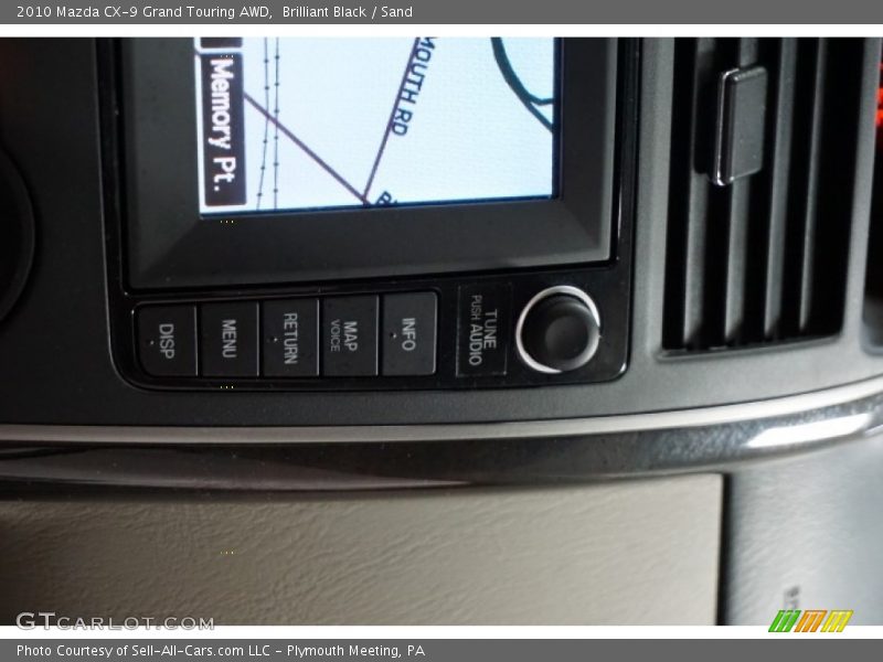 Brilliant Black / Sand 2010 Mazda CX-9 Grand Touring AWD