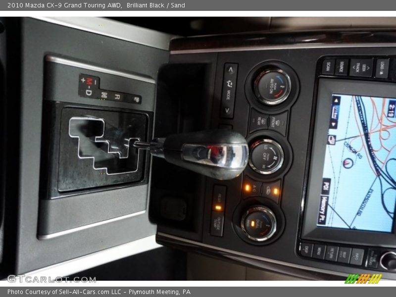 Brilliant Black / Sand 2010 Mazda CX-9 Grand Touring AWD