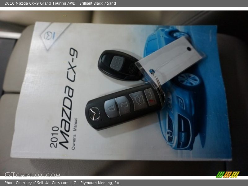 Brilliant Black / Sand 2010 Mazda CX-9 Grand Touring AWD