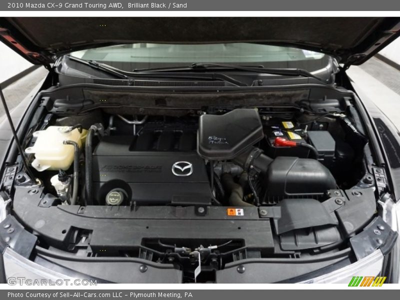 Brilliant Black / Sand 2010 Mazda CX-9 Grand Touring AWD