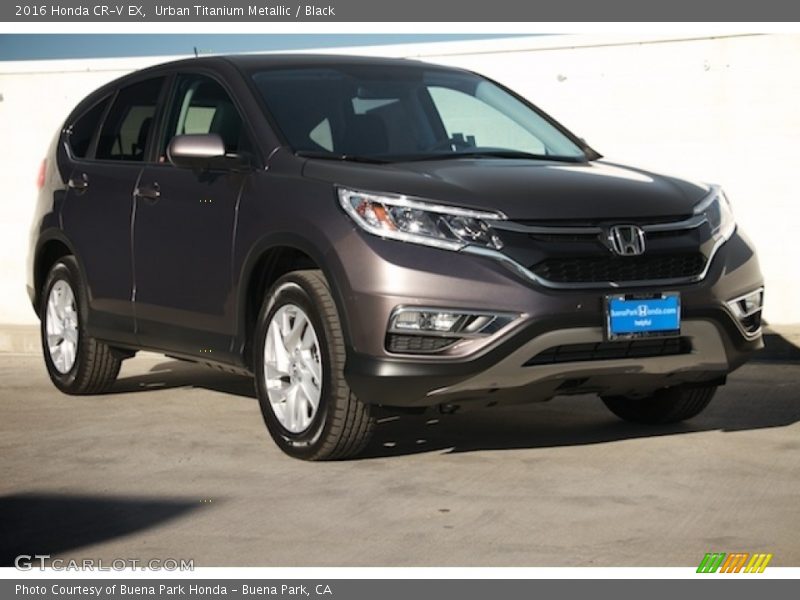 Urban Titanium Metallic / Black 2016 Honda CR-V EX