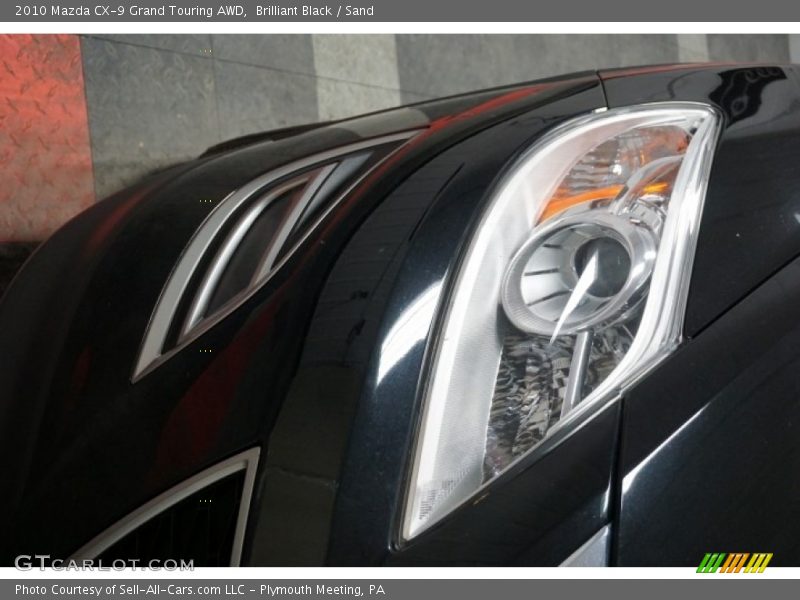 Brilliant Black / Sand 2010 Mazda CX-9 Grand Touring AWD