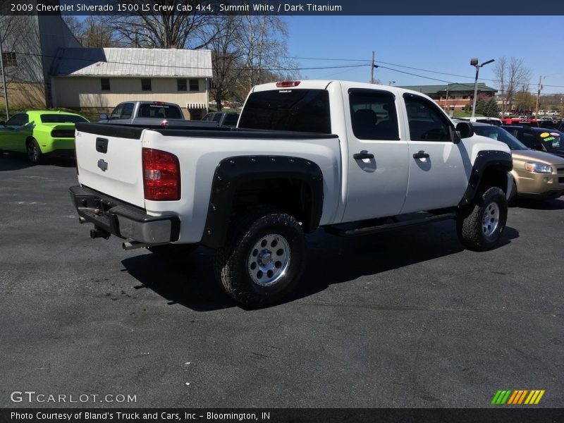 Summit White / Dark Titanium 2009 Chevrolet Silverado 1500 LS Crew Cab 4x4