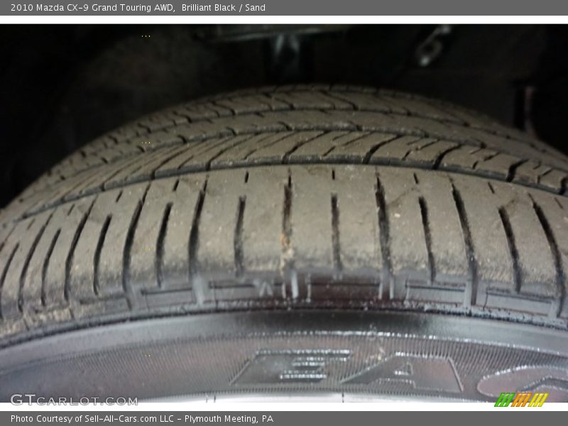 Brilliant Black / Sand 2010 Mazda CX-9 Grand Touring AWD