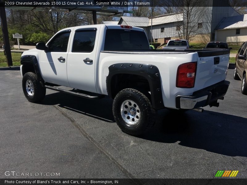Summit White / Dark Titanium 2009 Chevrolet Silverado 1500 LS Crew Cab 4x4