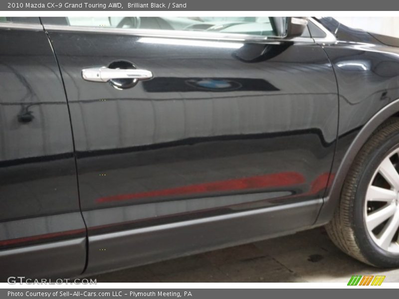 Brilliant Black / Sand 2010 Mazda CX-9 Grand Touring AWD
