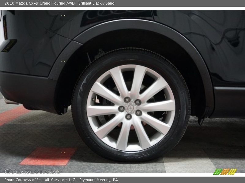 Brilliant Black / Sand 2010 Mazda CX-9 Grand Touring AWD