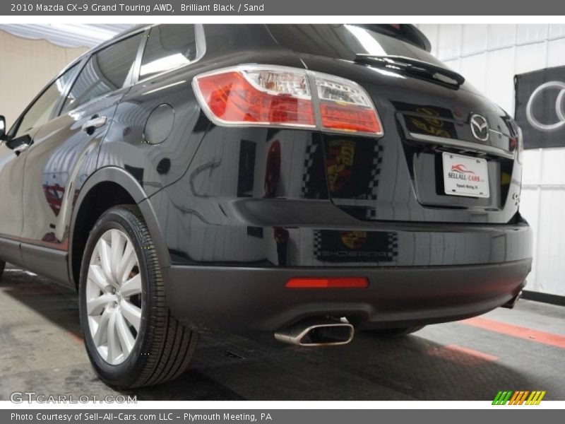 Brilliant Black / Sand 2010 Mazda CX-9 Grand Touring AWD